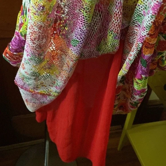 BETSEY JOHNSON Vintage Floral Swim Dress Sz medium - Picture 4 of 5